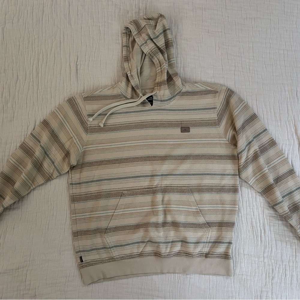 O'Neill Beige Striped Men's Hoodie